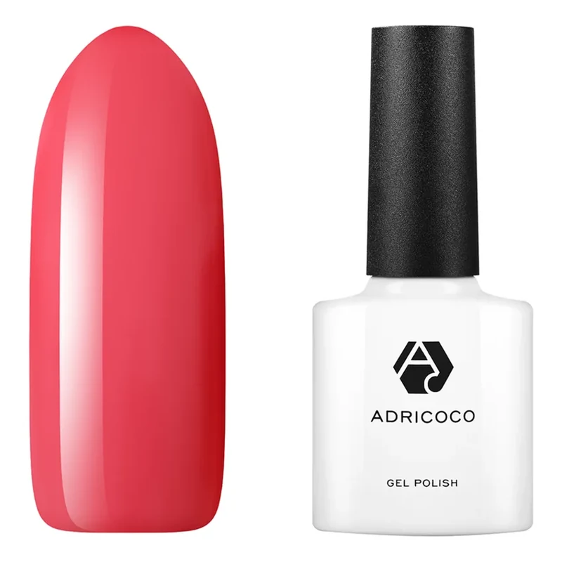 ADRICOCO, Гель-лак №037 - Коралловый