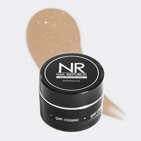 Nail Republic, Golden Nude Gel - Гель для моделирования с шиммером №291 (15 гр)