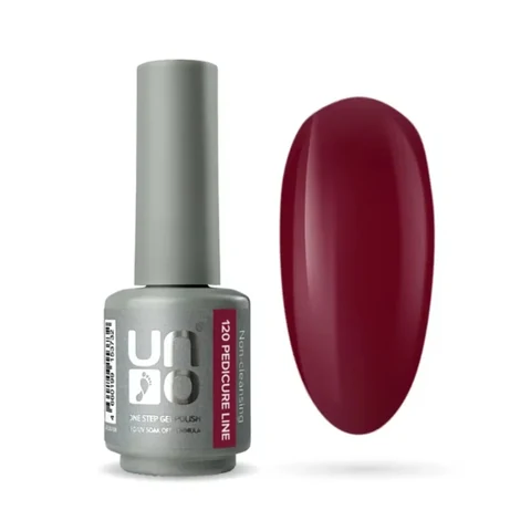 UNO, Гель-лак Pedicure Line, №120 - бордовый, 8 г - Бордовый