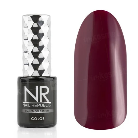 Nail Republic, Гель-лак - Красно-коричневый №200 (10 мл.)