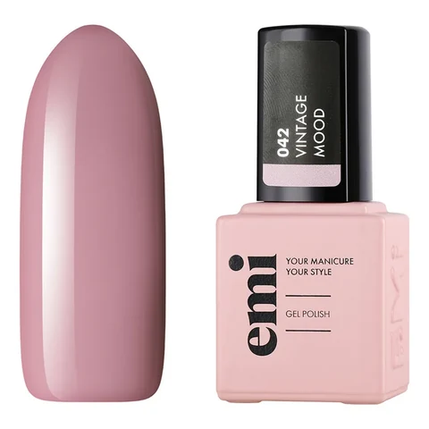 EMI, Гель-лак EMILac №042, Винтажное настроение, 9 мл - Марсала