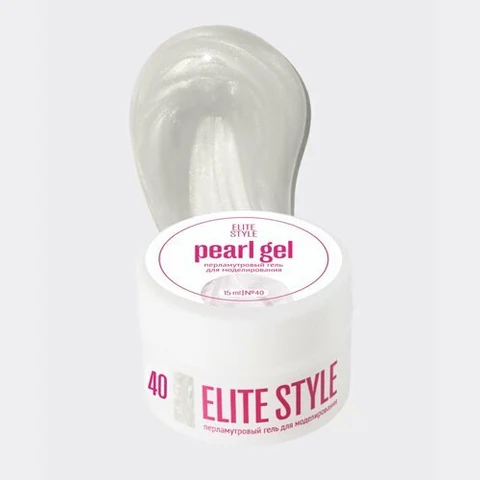 Elite Style, Pearl Gel - Моделирующий гель с шиммером №40 (15 мл)