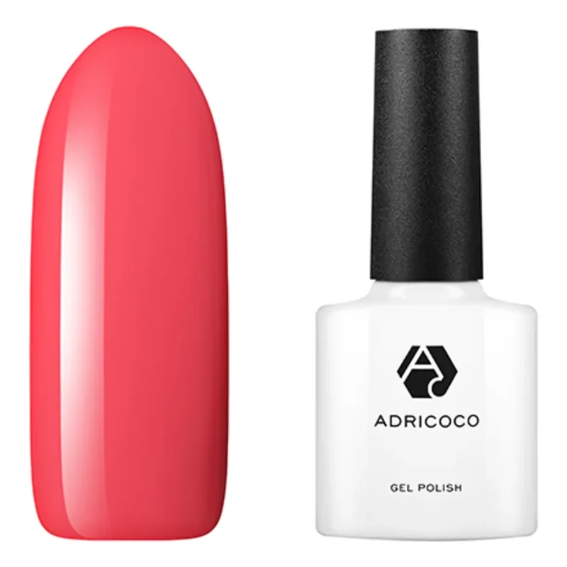 Набор, ADRICOCO, Гель-лак №038, 2 шт. - Коралловый