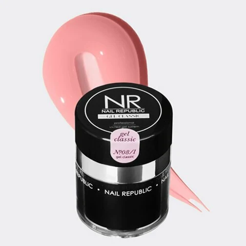 Nail Republic, Gel classic - Гель для моделирования ногтей №08/1 (с помпой, 30 г)