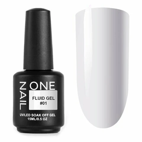 OneNail, Fluid gel - Холодный жидкий гель №01 (15 ml)