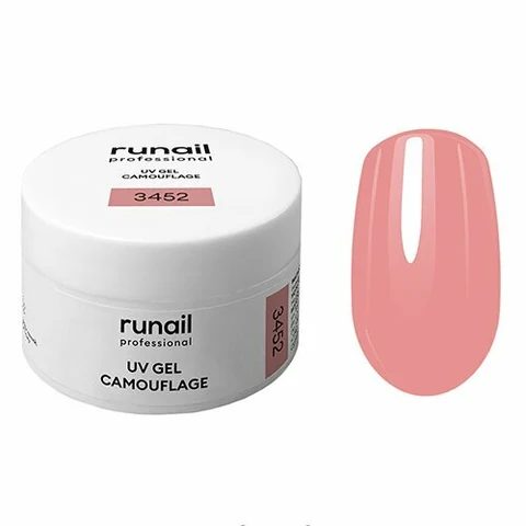 ruNail, Камуфлирующий УФ-гель - Ягодное мороженое (арт.3452, 15 г.)