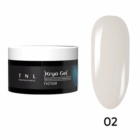 TNL, Гель для наращивания жесткий, густой - Kryo Gel №2 овсяное молоко (18 мл)