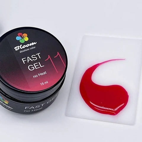 Bloom, Fast Gel - Гель цветной низкотемпературный для укрепления натуральных ногтей №11 (15 мл)
