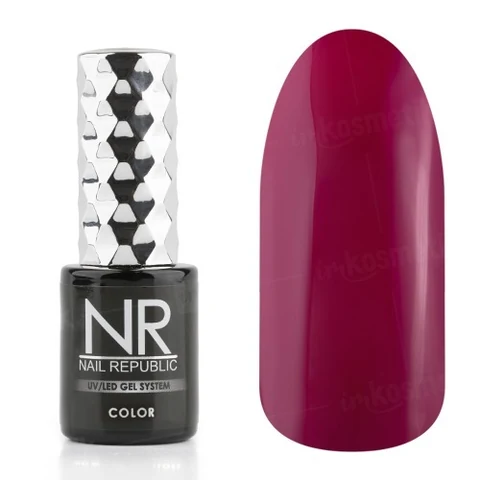 Nail Republic, Гель-лак - Пурпурно-фиолетовый №166 (10 мл.)