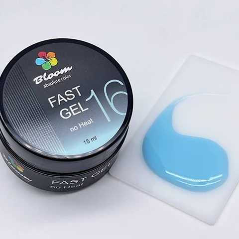 Bloom, Fast Gel - Гель цветной низкотемпературный для укрепления натуральных ногтей №16 (15 мл)