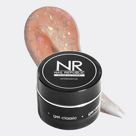 Nail Republic, Glam Gel - Моделирующий гель с шиммером №230 (15 мл)