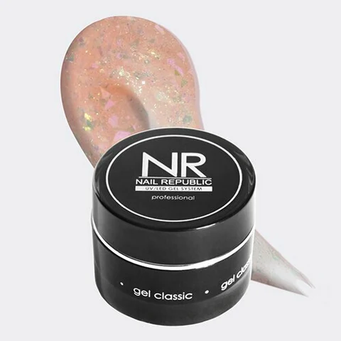 Nail Republic, Glam Gel - Моделирующий гель с шиммером №231 (15 мл)