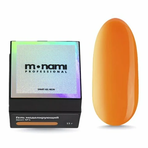 Monami, Гель для моделирования - Smart Neon №5 Оранжевый (15 г)