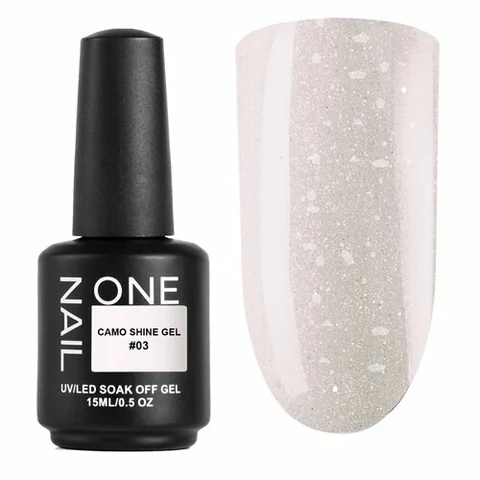 OneNail, Гель для моделирования с поталью - Camo Shine Gel №03 (15 мл)