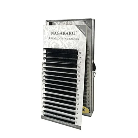 NAGARAKU, Ресницы на ленте Premium Mink, 0,10 мм, C-изгиб (УЦЕНКА)
