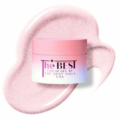 The Best, Liquid Gel - Жидкий гель для моделирования с шиммером Hong Kong (30 мл)