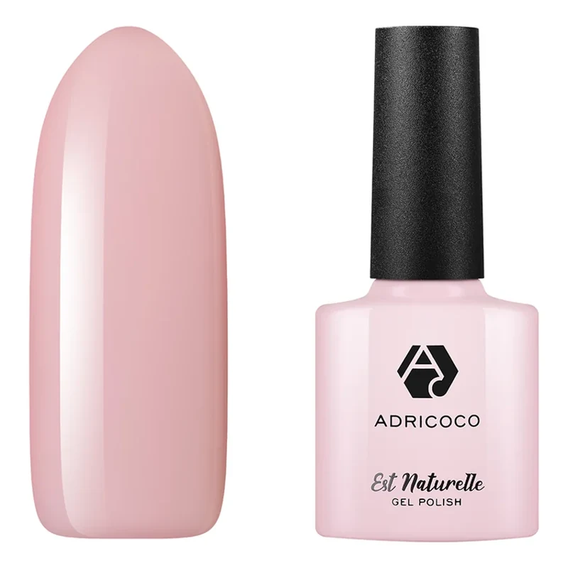 ADRICOCO, Гель-лак Est Naturelle №02 - Розовый