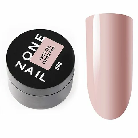 OneNail, Fast Gel Cover Pink - Низкотемпературный гель для моделирования (30 гр.)