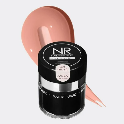 Nail Republic, Gel classic - Гель для моделирования ногтей №05/1 (с помпой, 30 г)