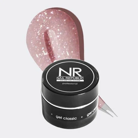 Nail Republic, Nude Flash Gel - Светоотражающий гель для моделирования №252 (15 гр)