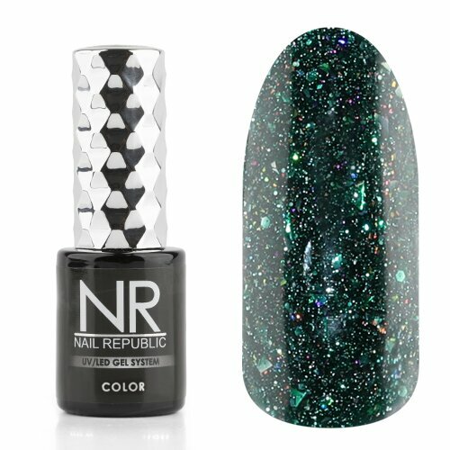 Nail Republic, Bright Flash - Гель-лак светоотражающий №1090 (10 мл)