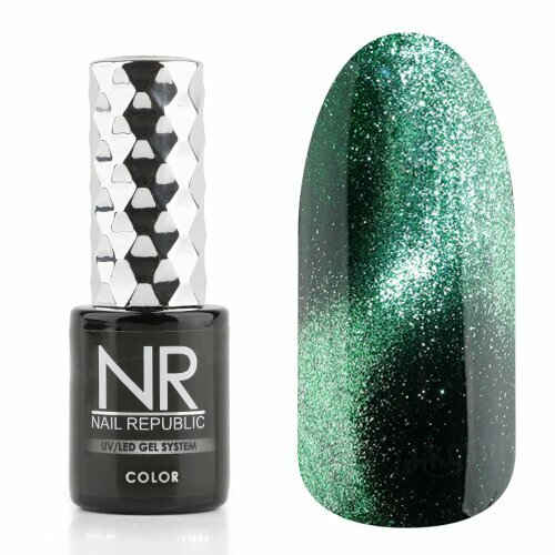 Nail Republic, Гель-лак кошачий глаз - Northern Lights №Cat-93 (10 мл)