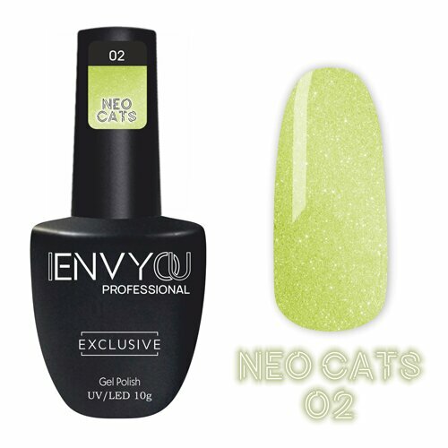 I Envy You, Светоотражающий гель-лак Кошачий глаз - Neo Cats №02 (10g)