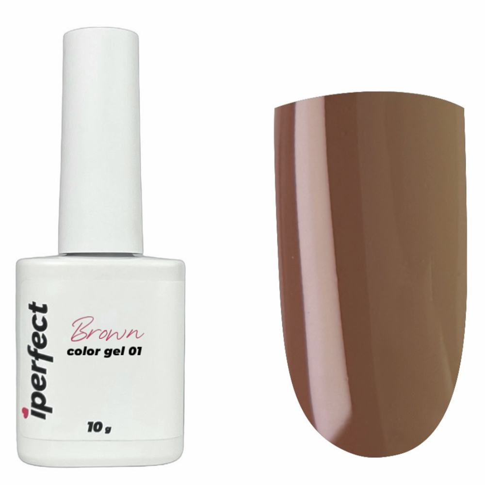 iperfect, Гель-лак - Brown color gel №01 (10г)