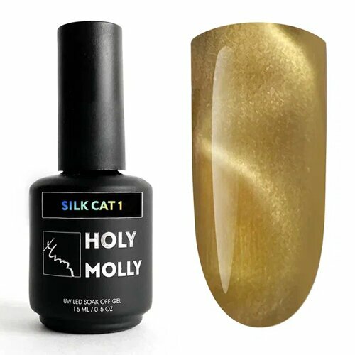 Holy Molly, Гель-лак Кошачий глаз - Silk Cat №1 (11 мл)