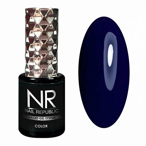 Nail Republic, Гель-лак - Черно-синий №328 (10 мл)