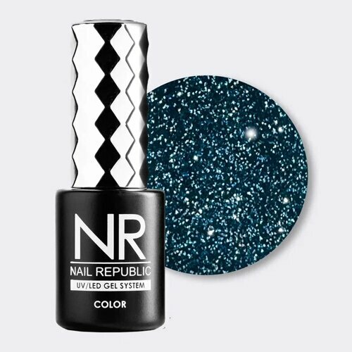 Nail Republic, Гель-лак светоотражающий - Deep Flash №1102 (10 мл)