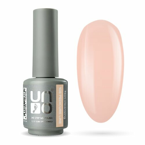 UNO, Pedicure Line - Однофазный гель-лак №108 (8 г)