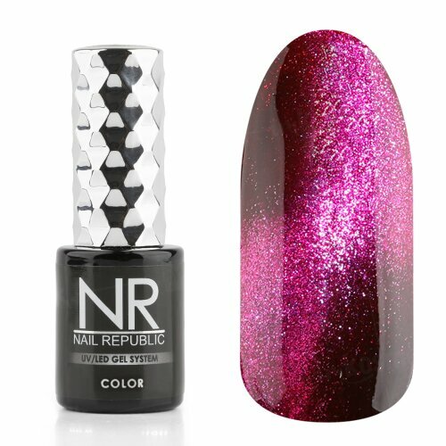 Nail Republic, Гель-лак кошачий глаз - Northern Lights №Cat-92 (10 мл)