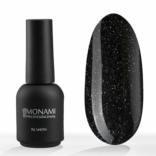 Monami, Гель-лак светоотражающий - Millennium Black (8 г)