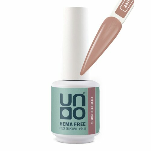 UNO, Гель-лак HEMA FREE - Кофе с молоком Coffee Milk №2411 (10 г)