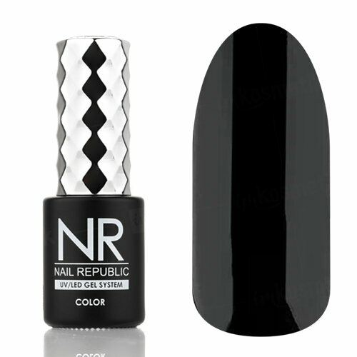 Nail Republic, Гель-лак Vamp Черный №100/1 (10 мл)