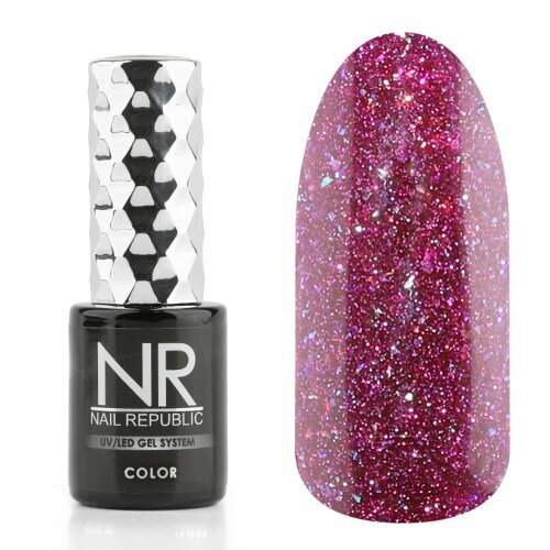 Nail Republic, Bright Flash - Гель-лак светоотражающий №1095 (10 мл)
