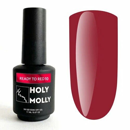 Holy Molly, Гель-лак - Ready to Red №10 (11 мл)
