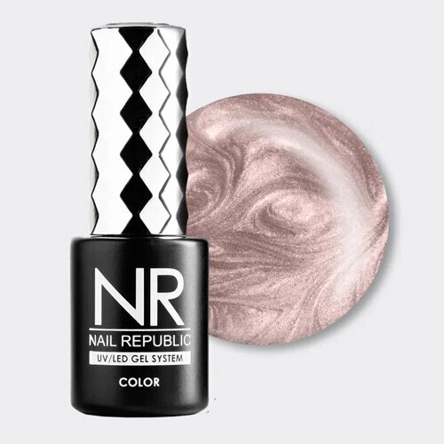 Nail Republic, Гель-лак Кошачий глаз - Pearl Nude Cat №697 (10 мл)