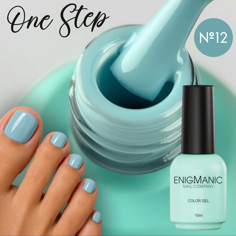 ENIGMANIC, Гель-лак однофазный - One Step №12 (10 мл.)