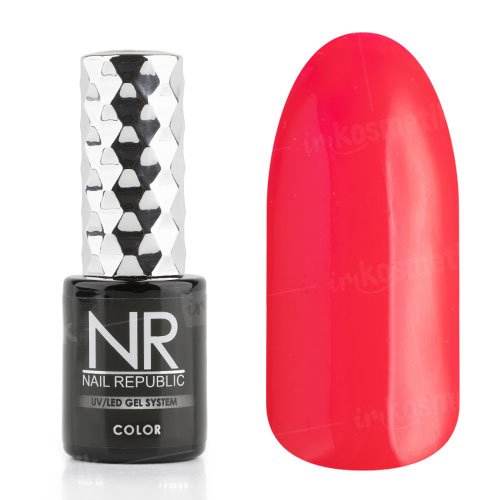 Nail Republic, Гель-лак - Ализариновый красный №209 (10 мл.)