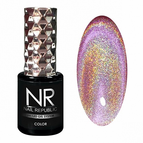 Nail Republic, Гель-лак Кошачий глаз - WOW-MEOW №Cat-73 (10 мл)