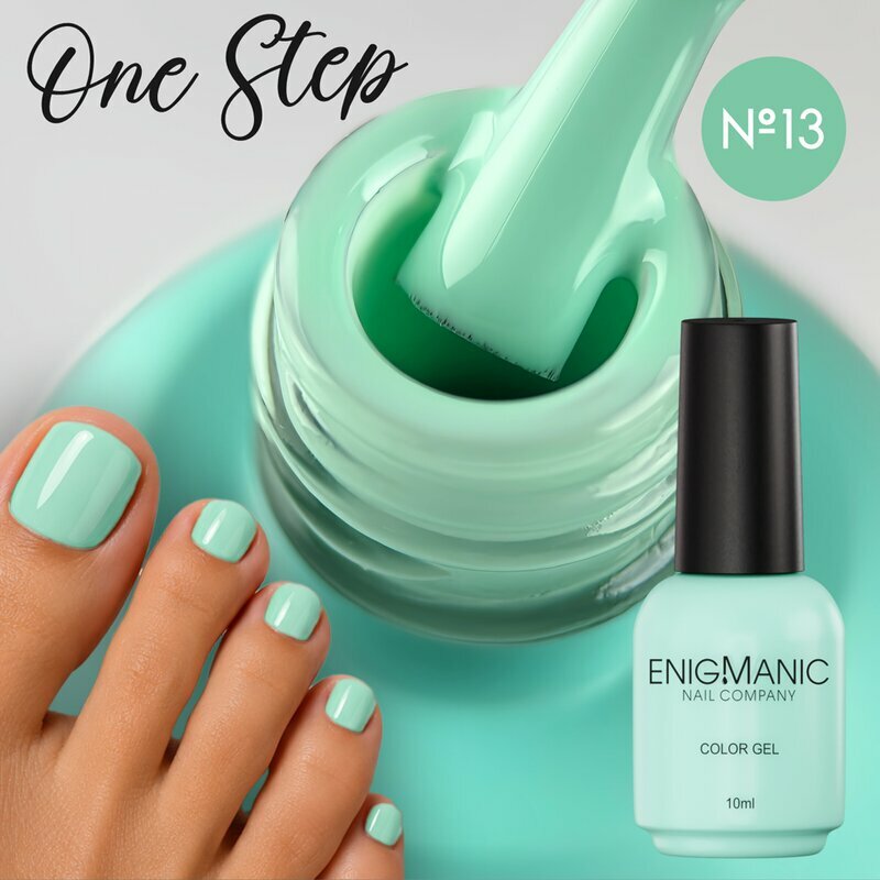 ENIGMANIC, Гель-лак однофазный - One Step №13 (10 мл.)