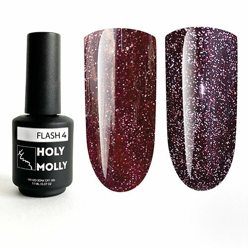 Holy Molly, Гель-лак светоотражающий - Flash №04 (11 мл)