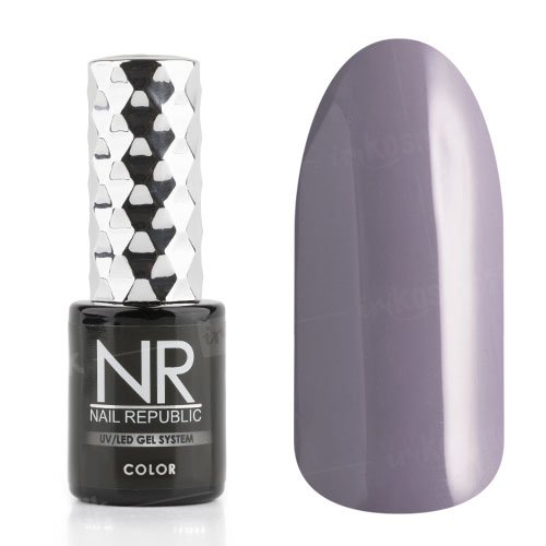 Nail Republic, Гель-лак - Платиново-серый №099 (10 мл.)