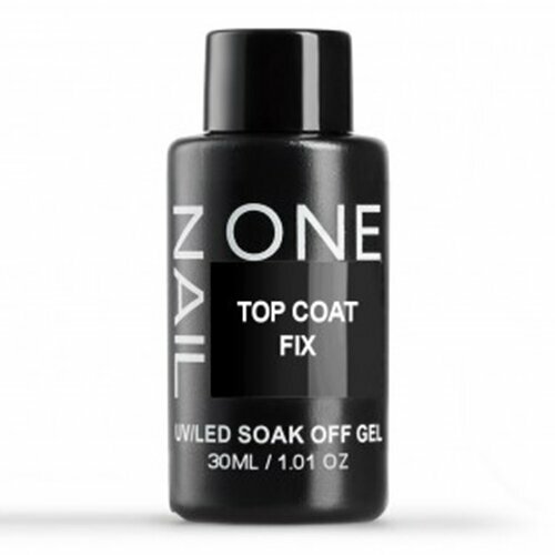 OneNail, Top Coat Fix - Завершающее покрытие без липкого слоя (30 ml.)