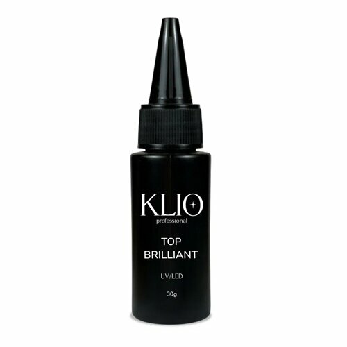 Klio Professional, Top Coat Brilliant - Топ без липкого слоя (с узким горлышком, 30 г.)