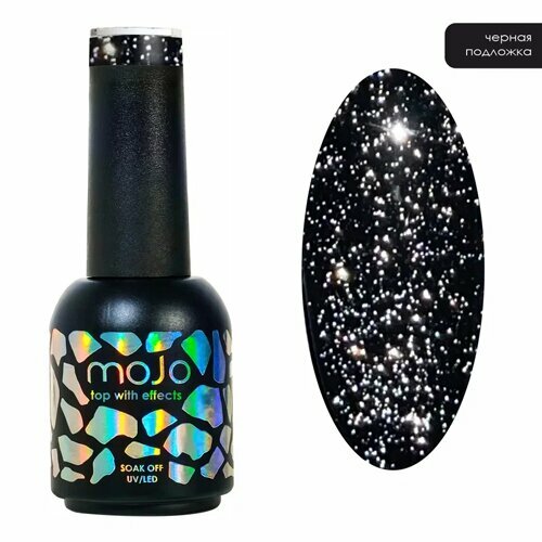 MOJO, Топ для гель-лака светоотражающий без липкого слоя (8 мл)