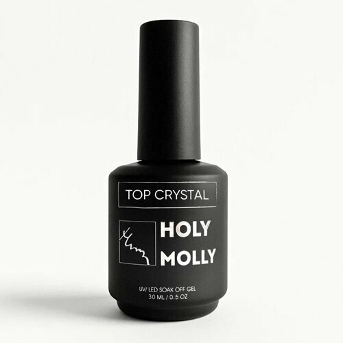 Holy Molly, Top Crystal - Топ для гель-лака без липкого слоя (с кистью, 30 мл)