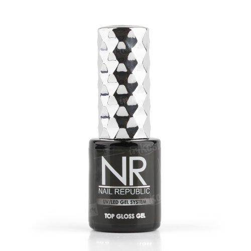 Nail Republic, Top Gloss Gel - Верхнее покрытие с липким слоем (10 мл.)